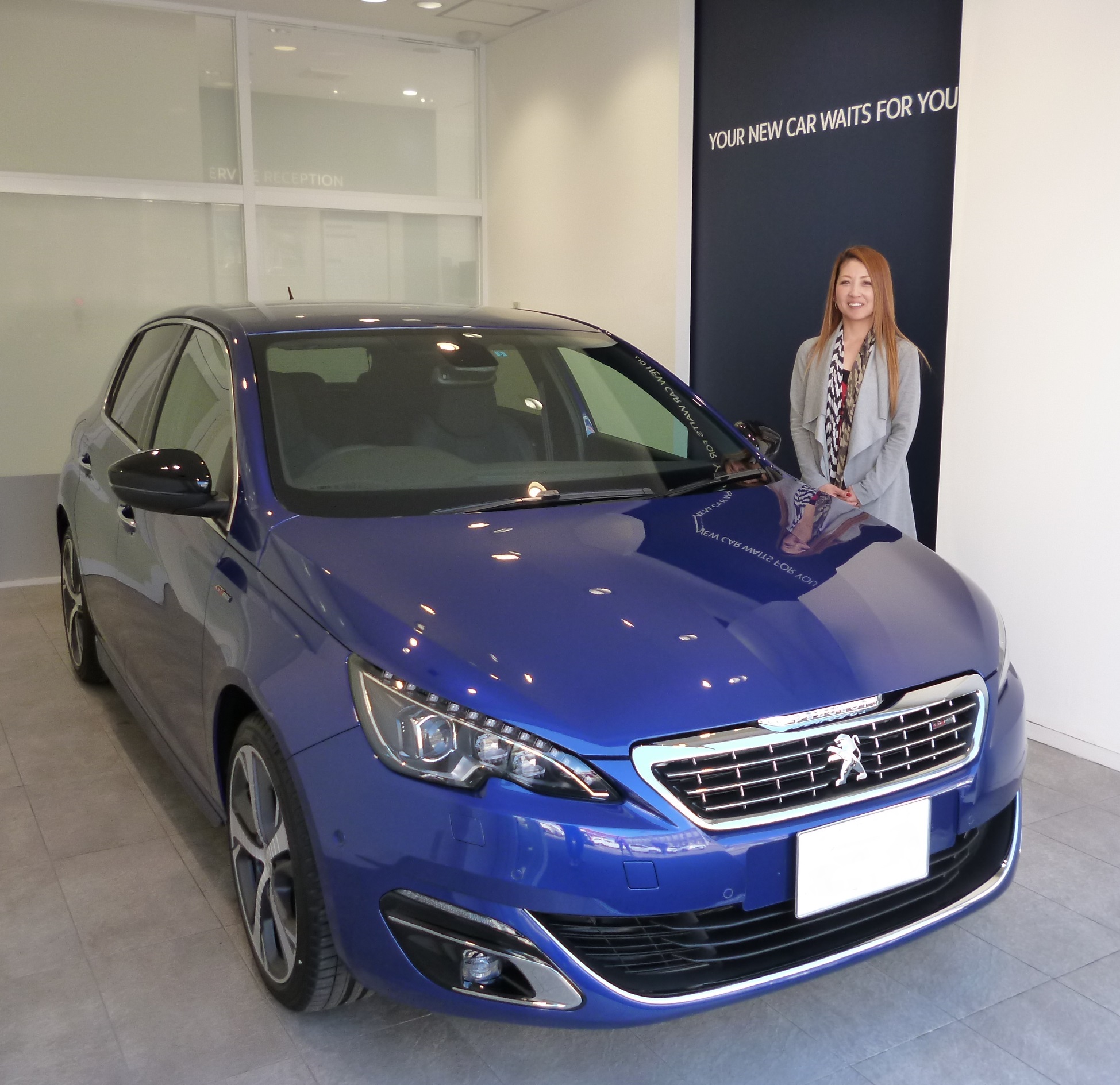 308HB GT LINE　マグネティックブルー♪　ご納車です♪