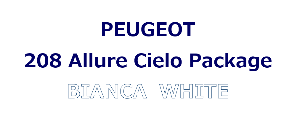 208 Allure Cielo Package　ご納車♪♪