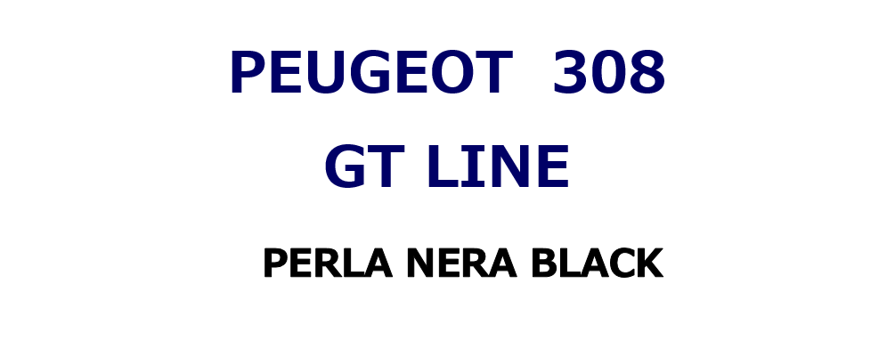 実は初。　308HB GT LINE の、クロ。