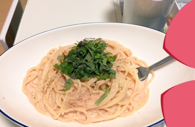 明太子クリームパスタ☆