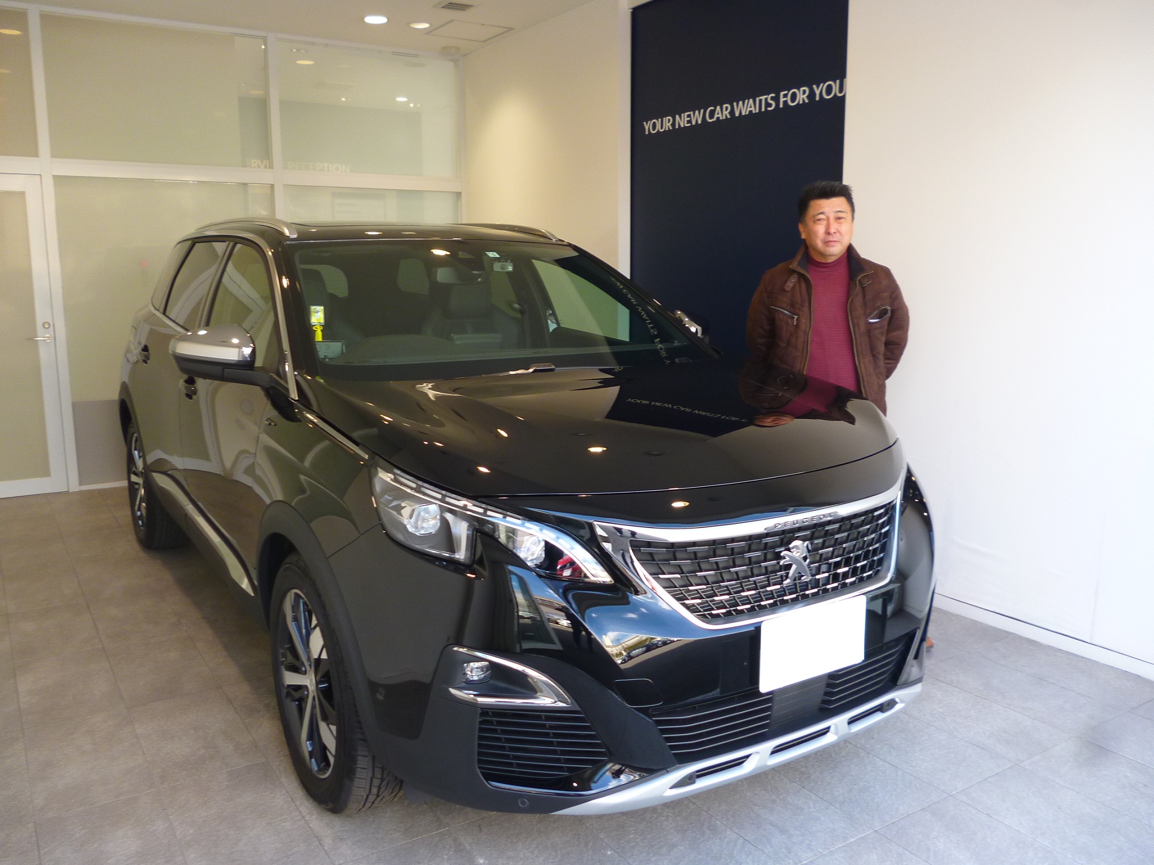 New 5008 GT BlueHDi パノラミックサンルーフご納車させて頂きました。