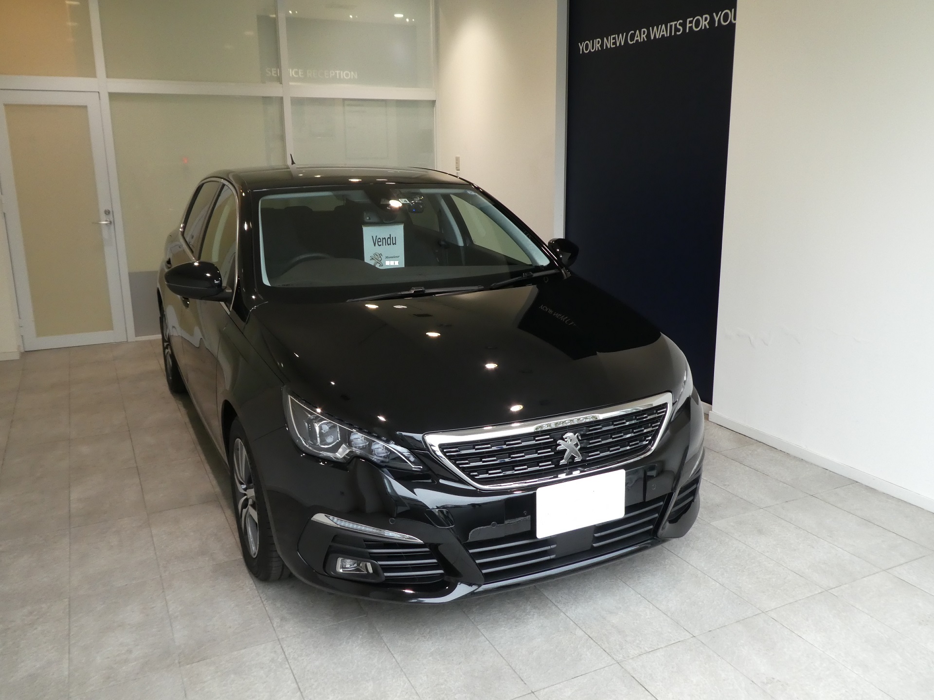３０８ ＡｌｌｕｒｅＢｌｕｅＨＤｉ納車させて頂きました。