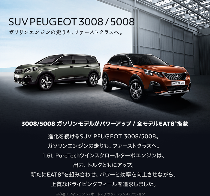 PEUGEOT3008/5008ニューパワートレインがデビューしました。
