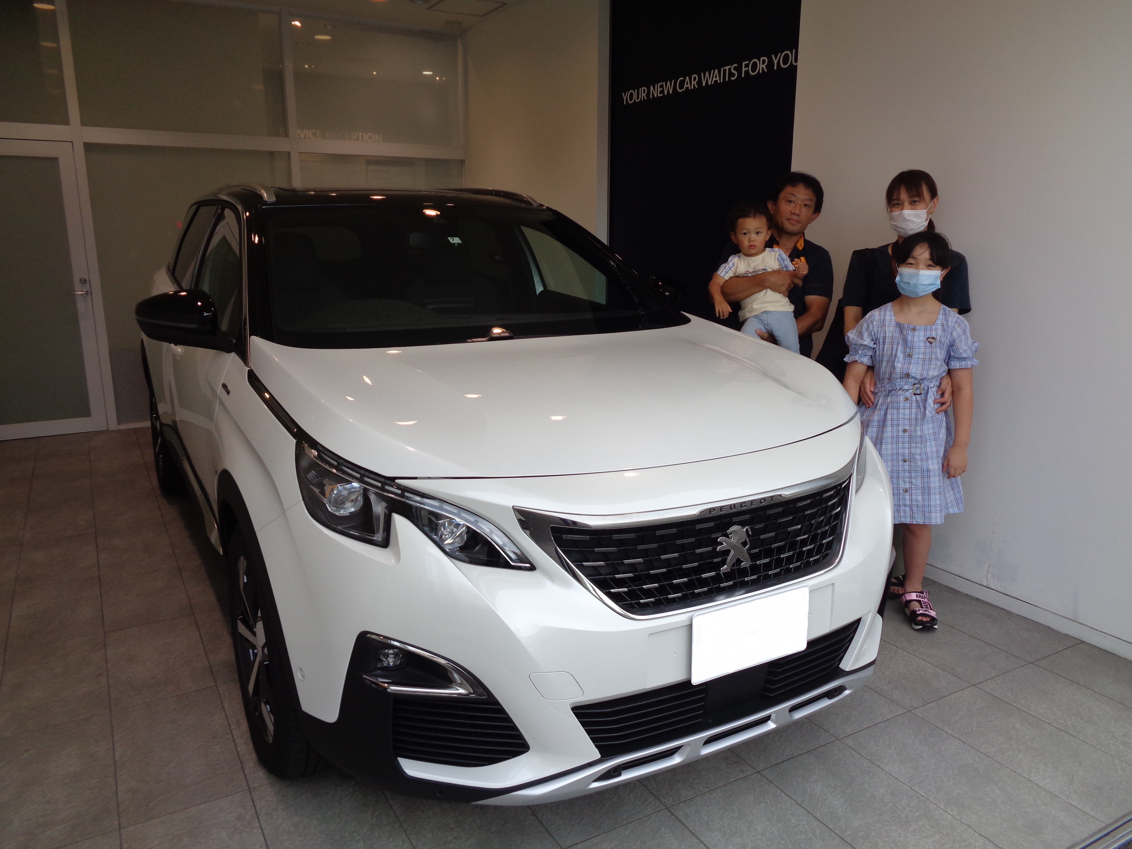 5008 GT LINE BlueHDi パールホワイト ご納車♪