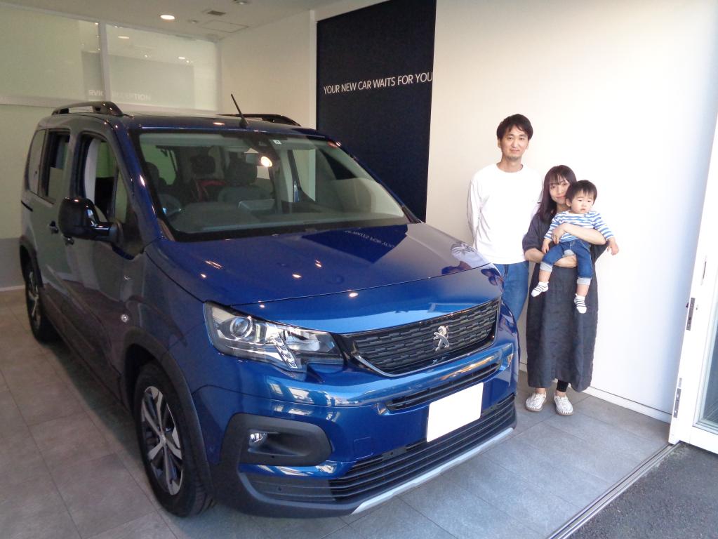 PEUGEOT　RIFTER GT 　納車式
