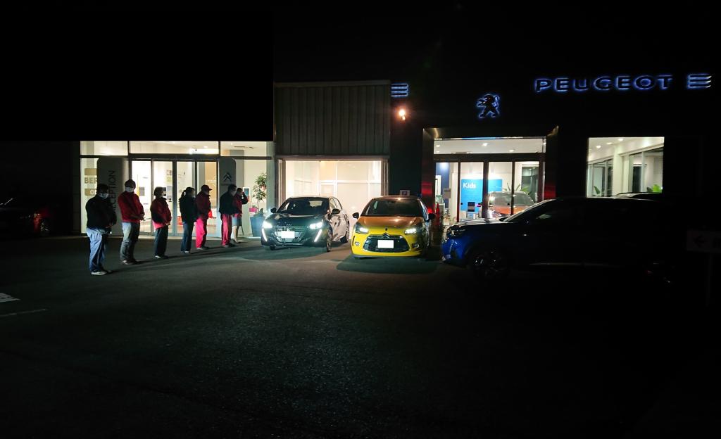 お洒落マン、お勤めご苦労様です、の巻（PEUGEOT208 納車式）
