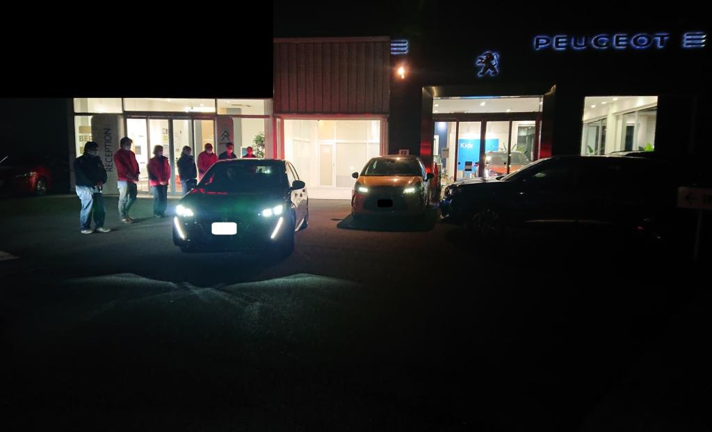 お洒落マン、お勤めご苦労様です、の巻（PEUGEOT208 納車式）