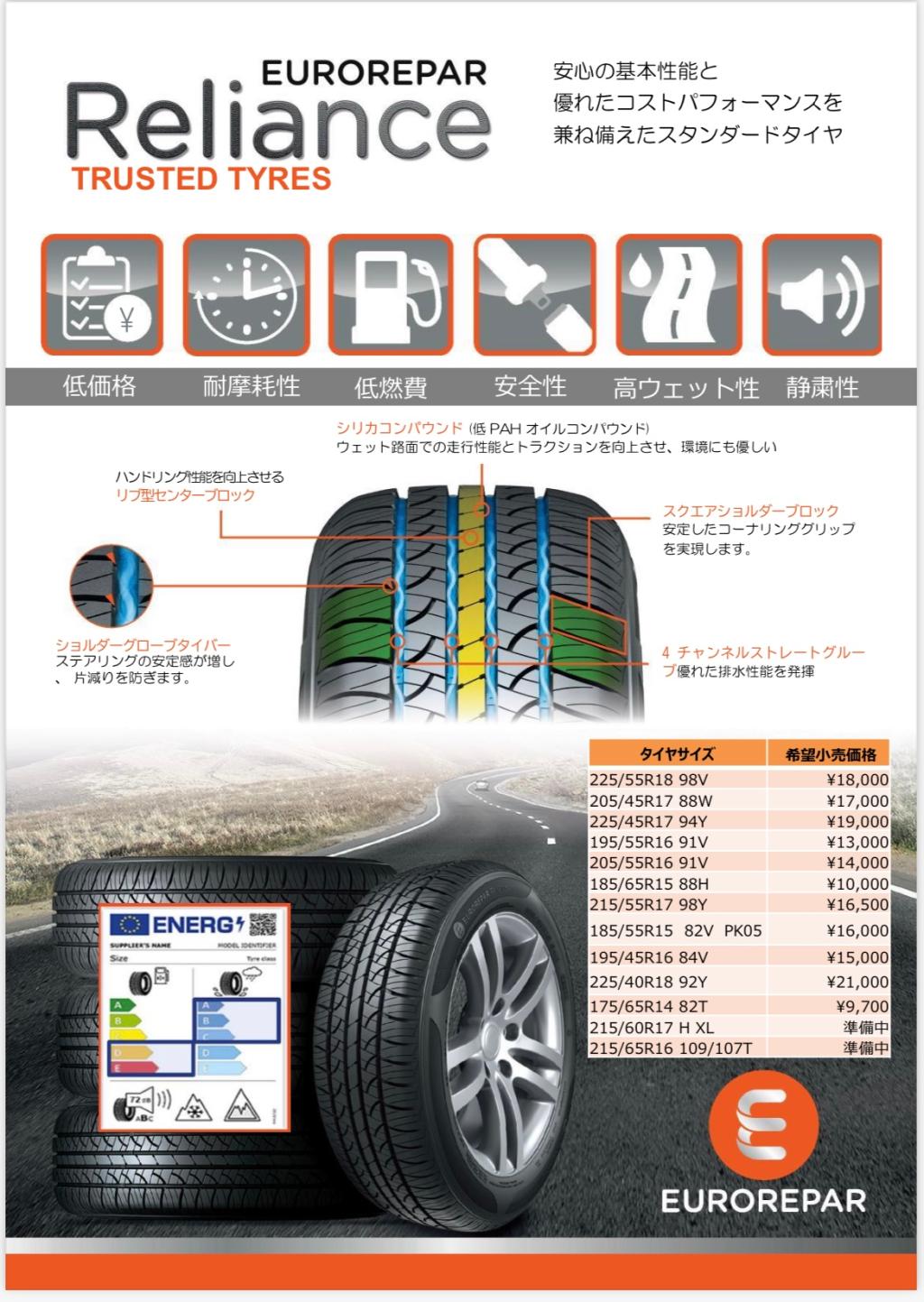 ユーロレパータイヤご紹介