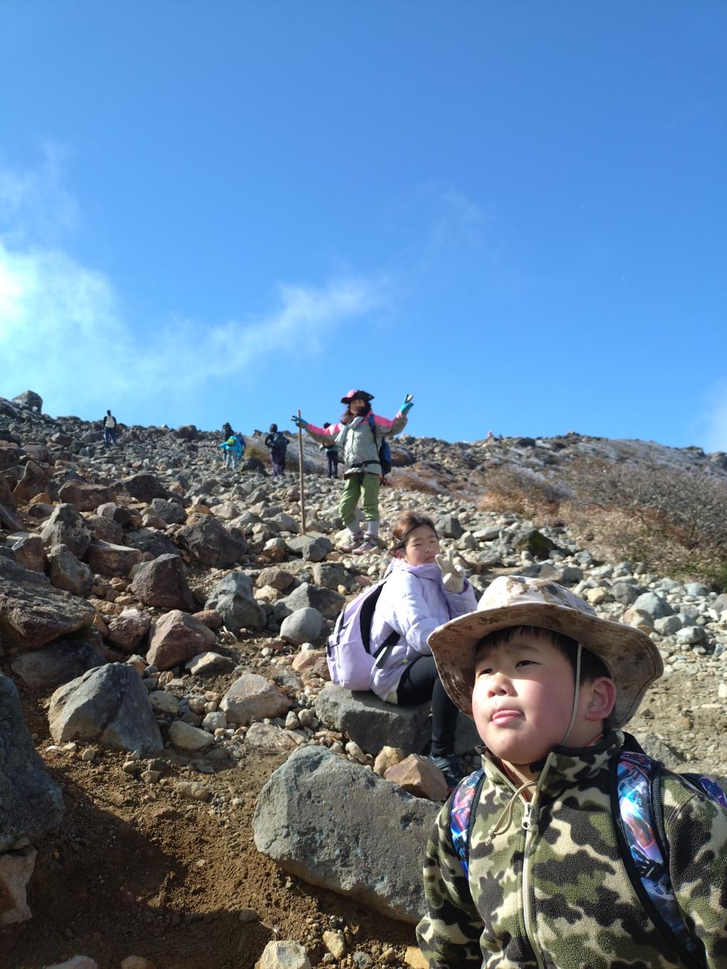 家族て登山！