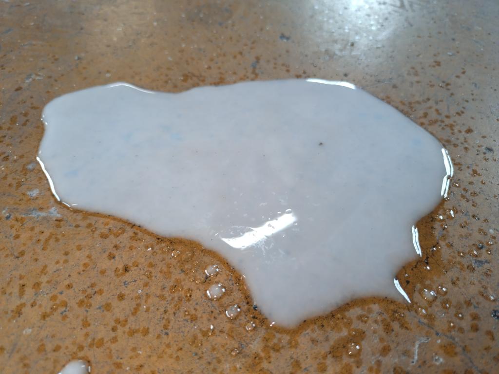 白濁した排水